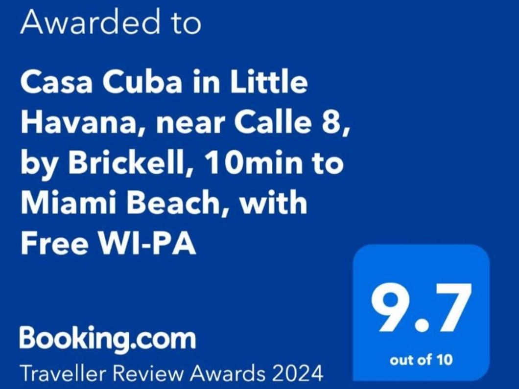 Casa Cuba In Little Havana, Brickell, Calle 8 And 10 Minutes To The Beach Free Parking ไมอามี ภายนอก รูปภาพ